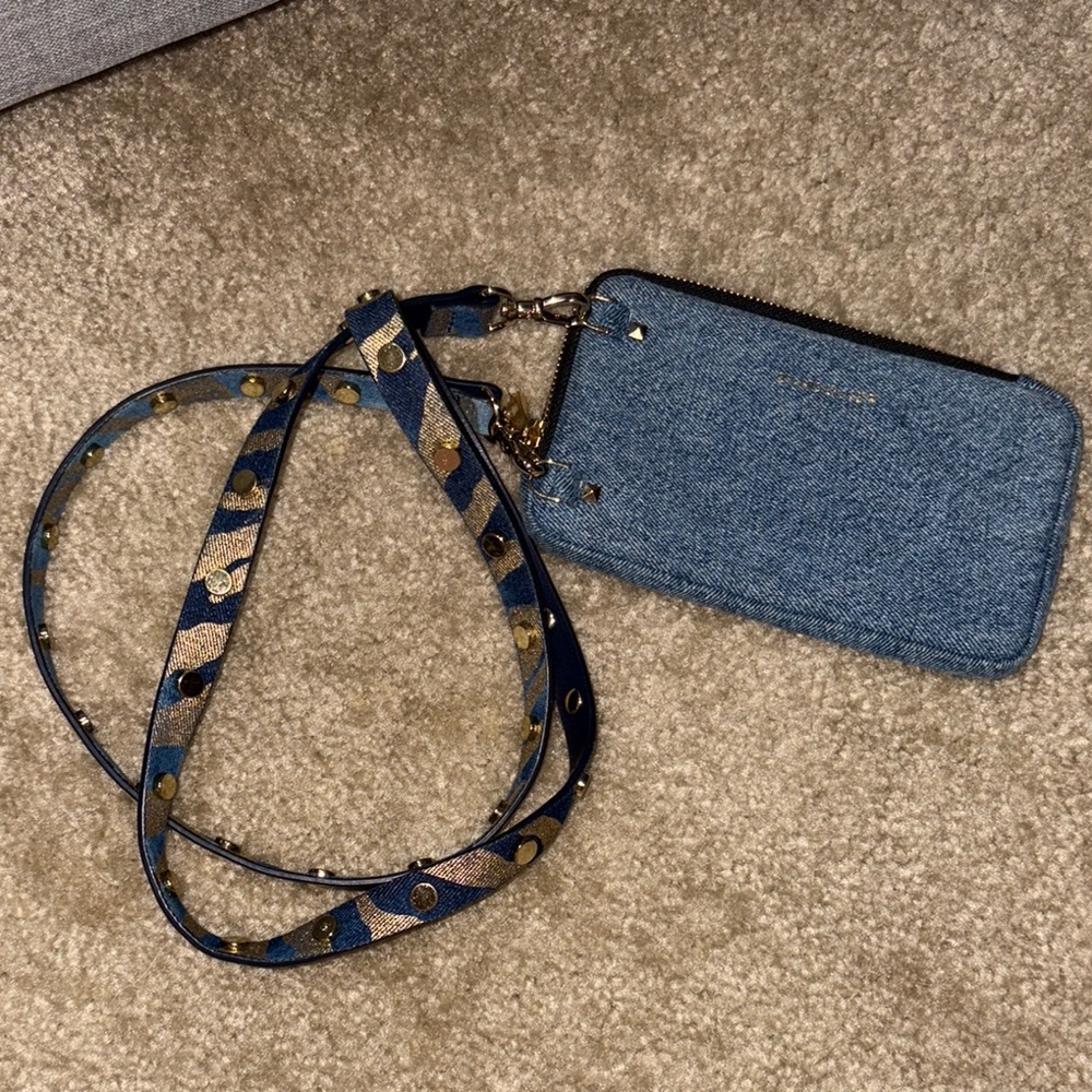 Bandolier Denim Crossbody Pouch